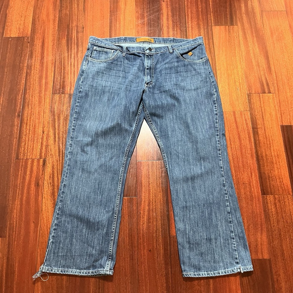 Wrangler 20x FR Jeans Mens 42x30 True To Size Blue Denim Workwear FR42MWM READ